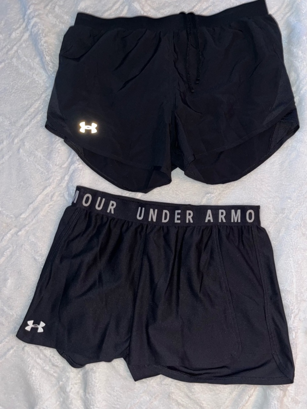 Under Armour Women's Black Athletic Shorts Duo - Black